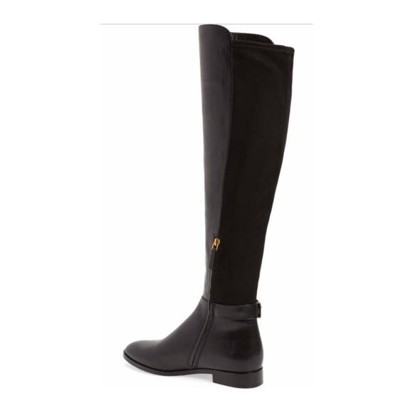 Tory Burch over the knee boots Marsen black leather suede 8 - Picture 15 of 16